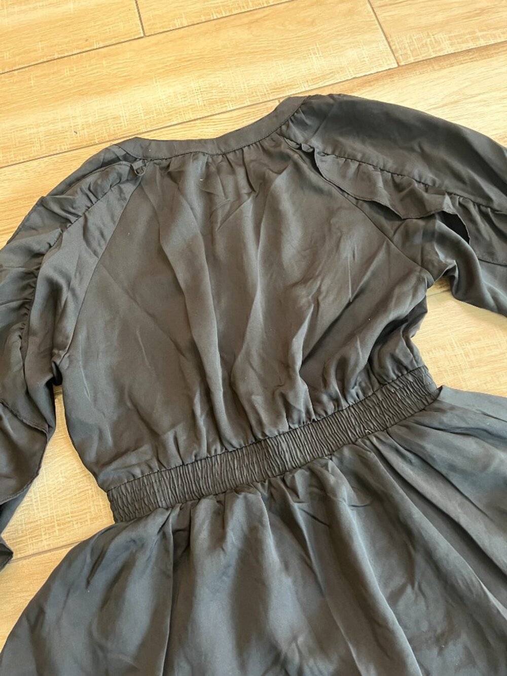 Womens NWT Glam Black Mini Dress - M - Picture 6 of 7